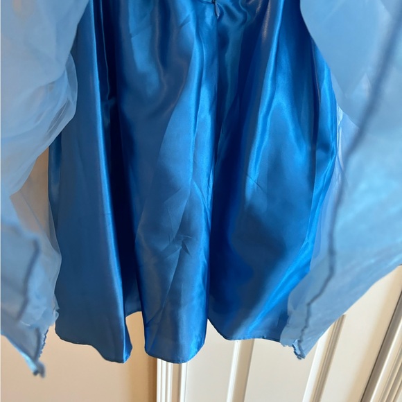 Beautiful Princess Dress - Kids size Medium, Blue tulle Rhinestones Snow White - Picture 12 of 16